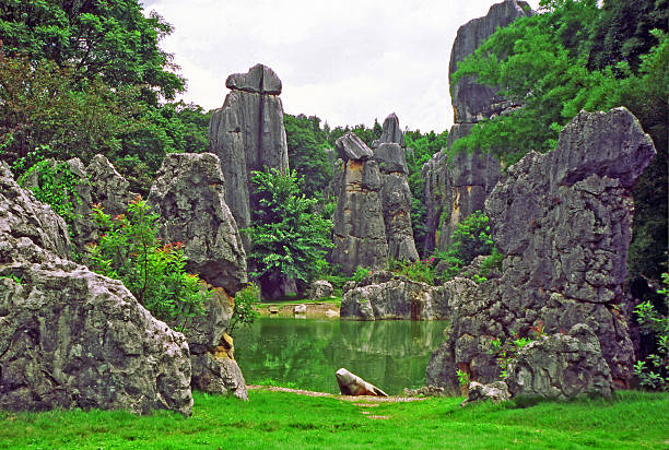 fragment of shilin - stone forest - near Kunming in Yunnan province, china